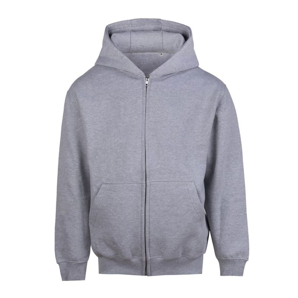 Awdis Mens Vision Heavyweight Full Zip Hoodie / Heather Grey